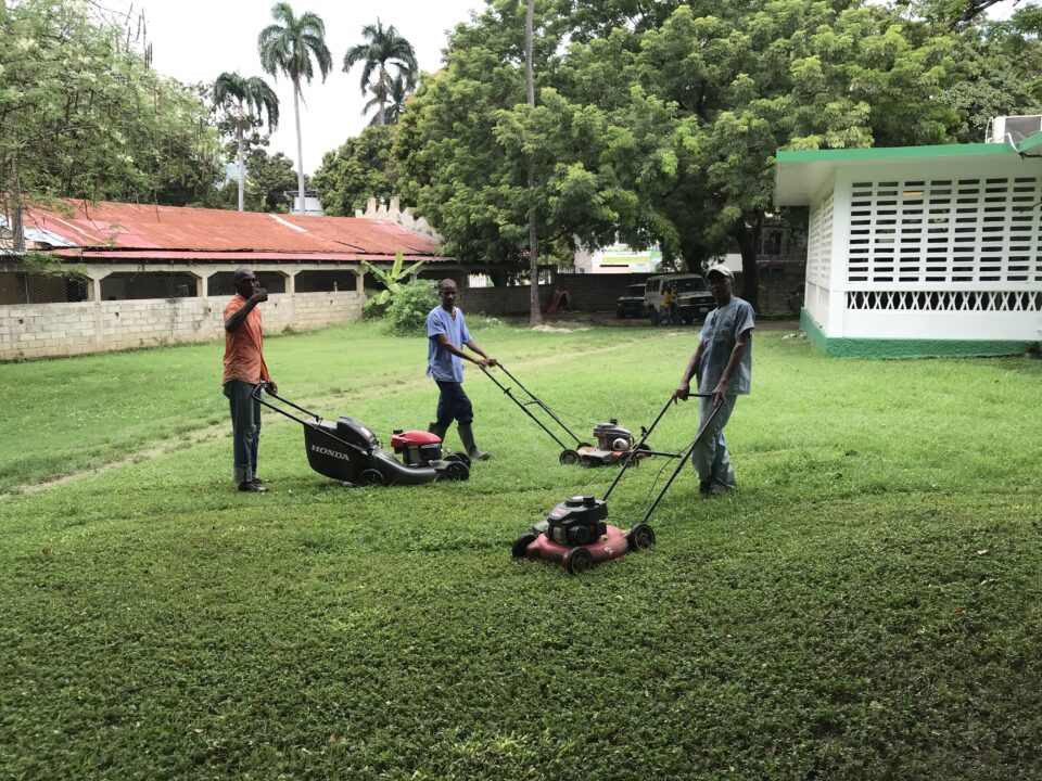 In spite of a fuel crisis our guys still got enough gas to mow the lawn